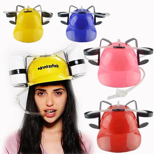 Novelty Place Lazy Person Drinking Helmet