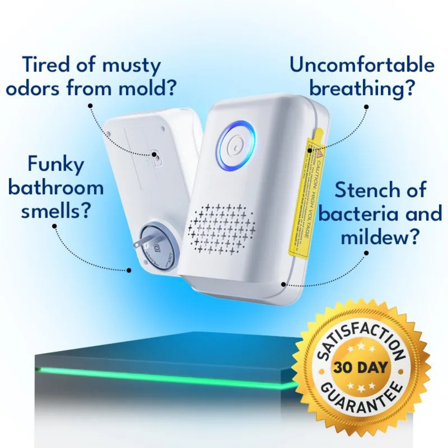 Eliminate Odors from Mold & Mildew Device
