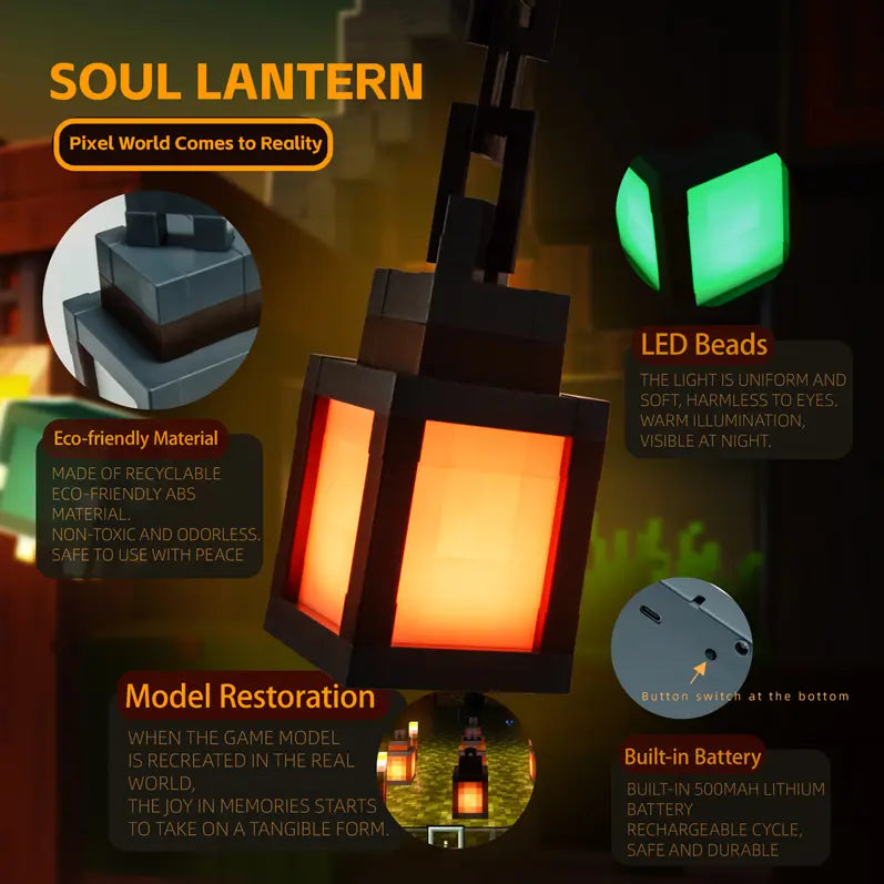 Funny Pixel Lantern Night Lamp