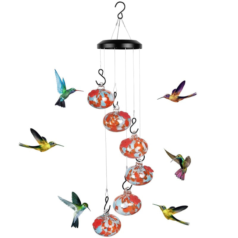 Charming Wind Chimes Hummingbird Feeders Garden Decor