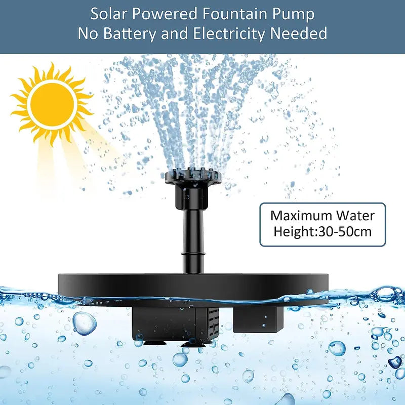 Small Solar Floating Fountain