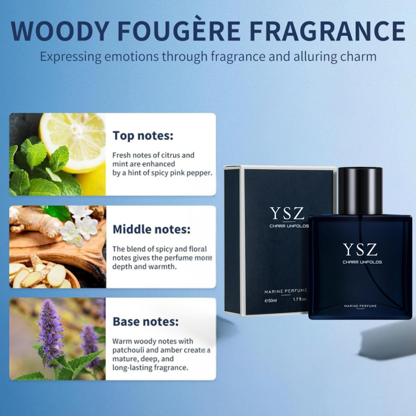 Charm Unfolds Marine Perfume