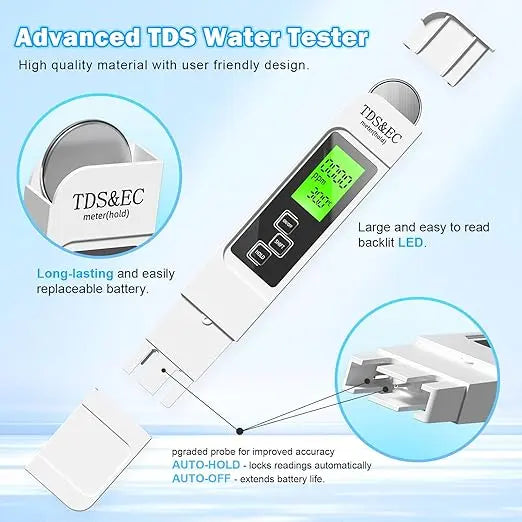 All-New 4 in 1 Tds Meter Digital Water Tester