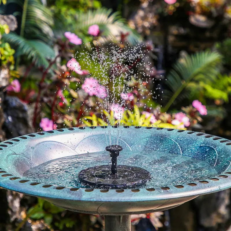 Small Solar Floating Fountain