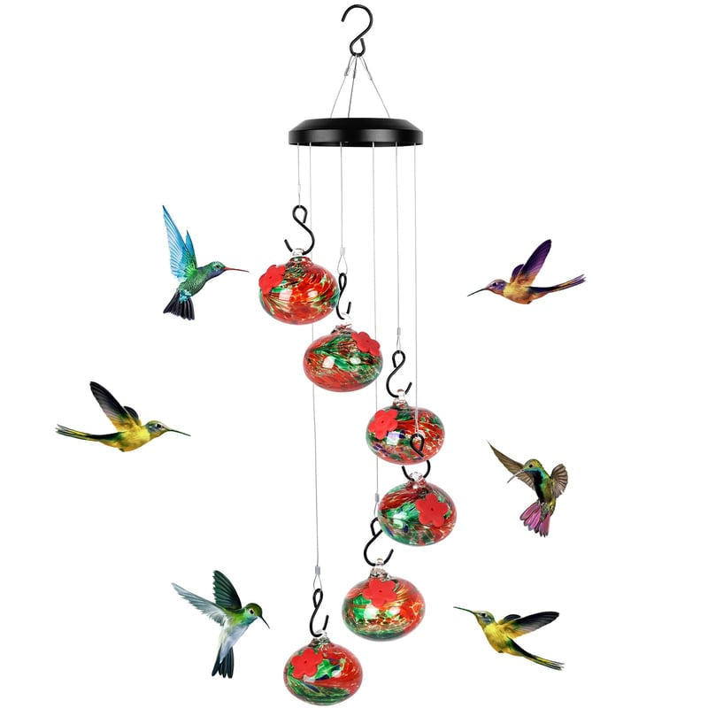 Charming Wind Chimes Hummingbird Feeders Garden Decor