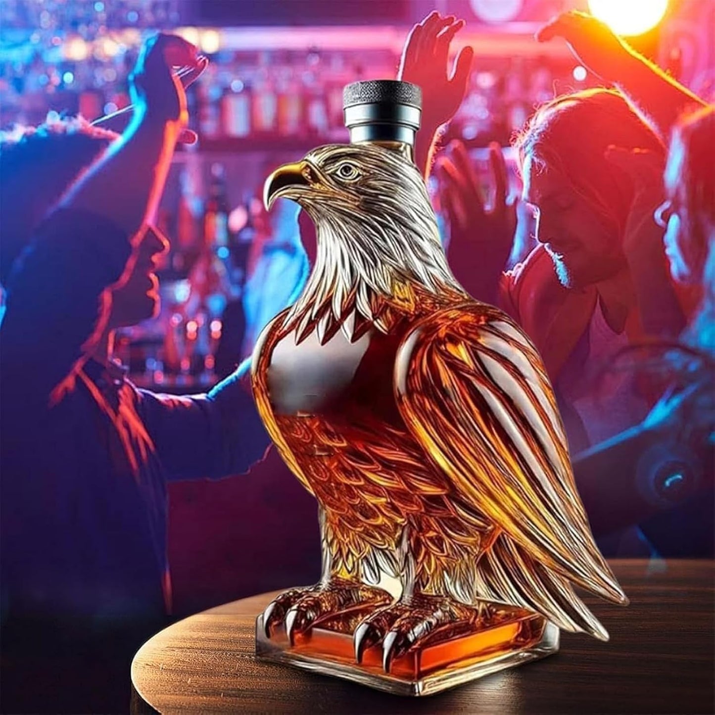 Unique Whiskey Eagle Glass Decanter
