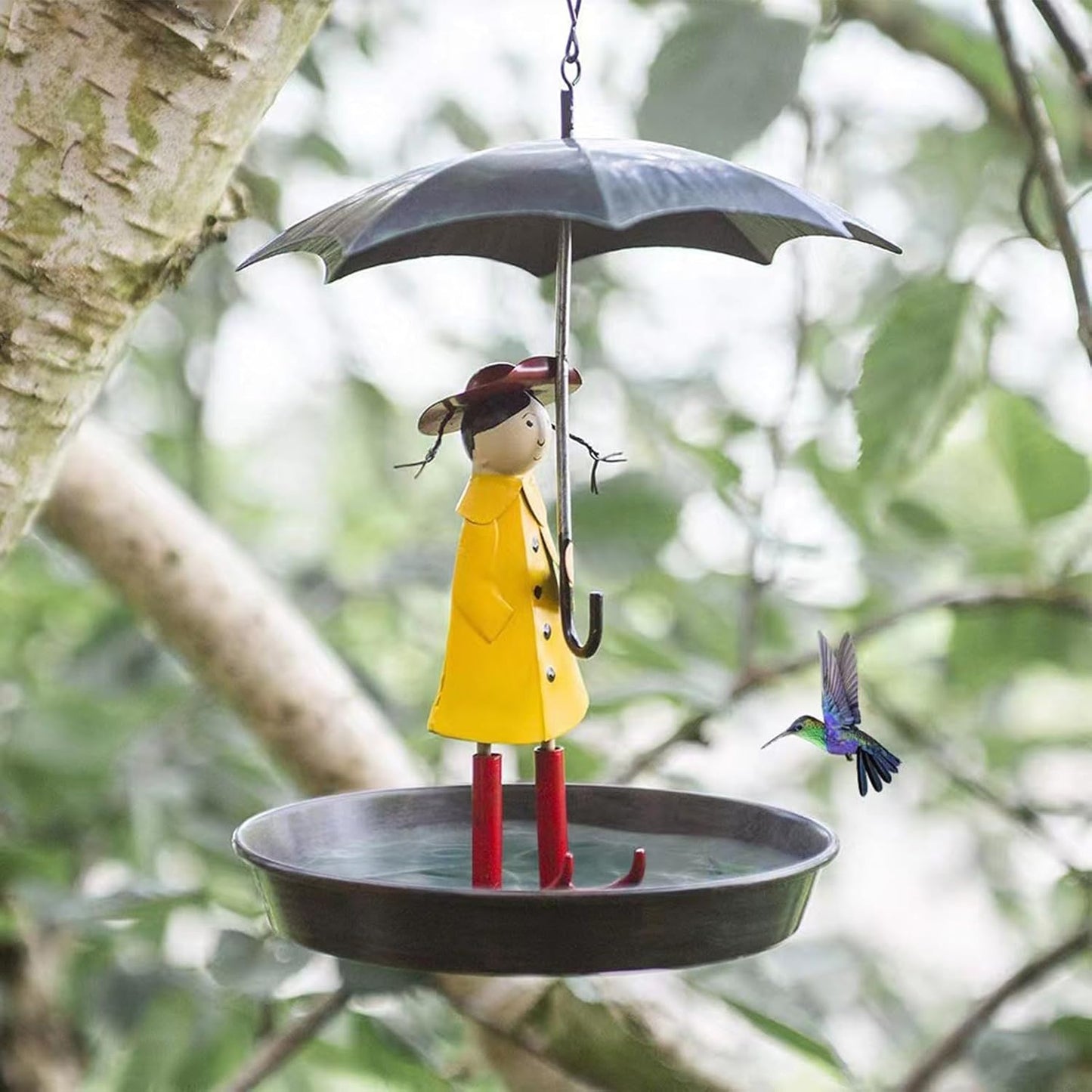 Metal Bird Feeder for Outside Hanging