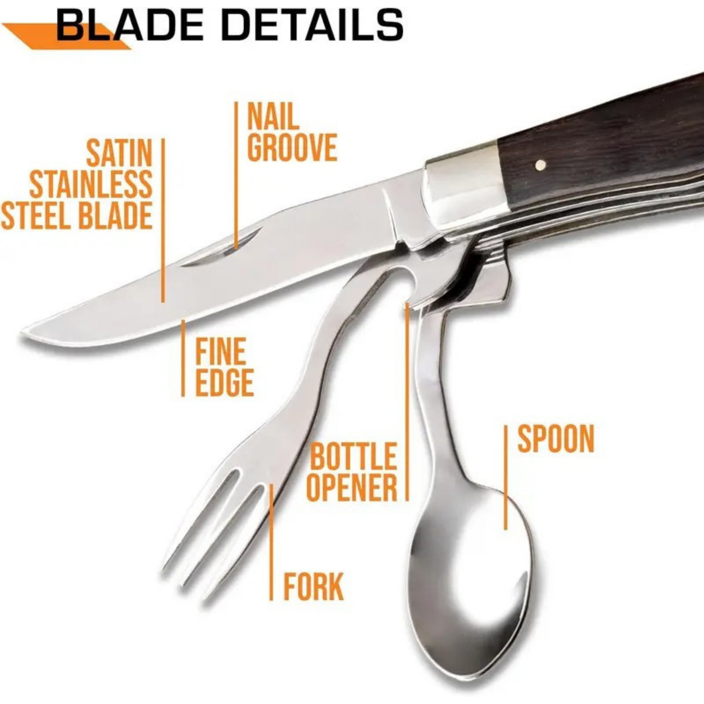 4-in-1 Multi-Function Pocket Knife