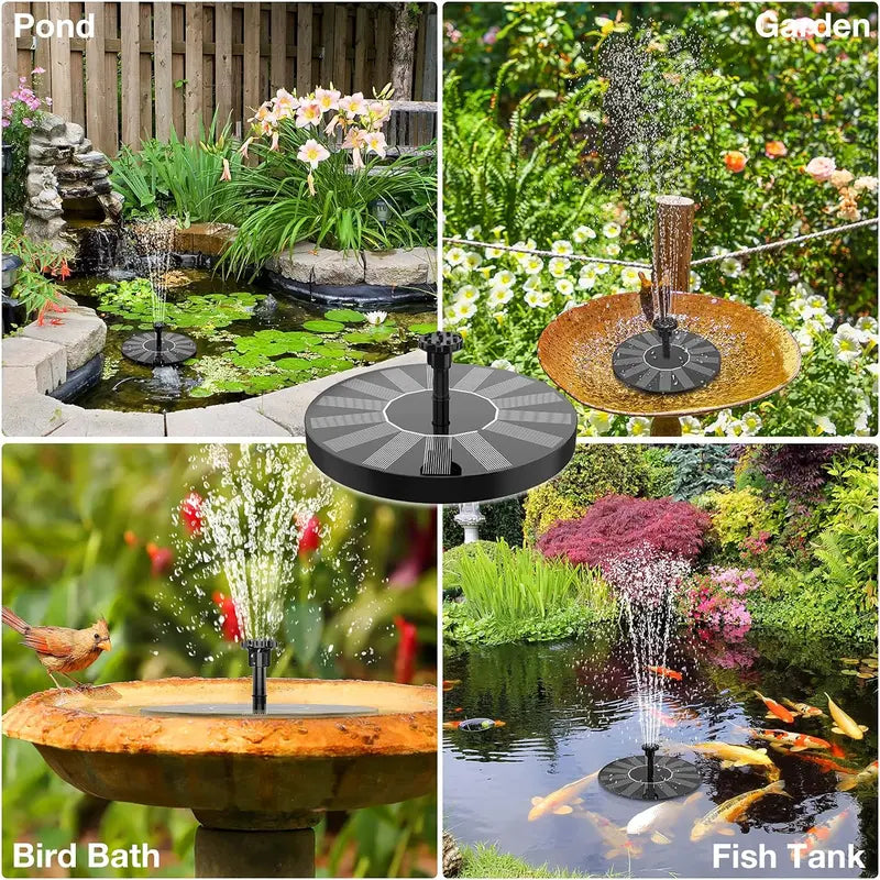 Small Solar Floating Fountain