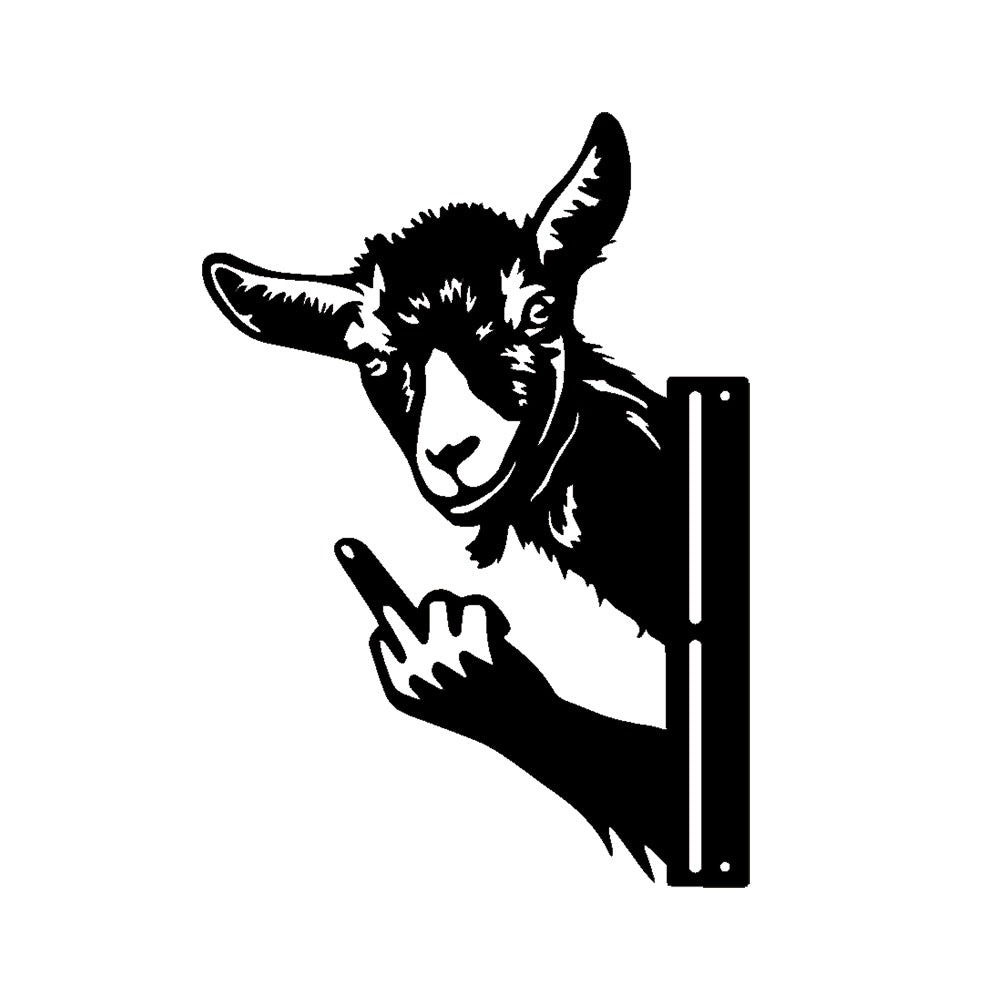 Middle Finger Outdoor Decor