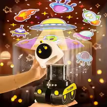 Robot Tank Night Light Projector