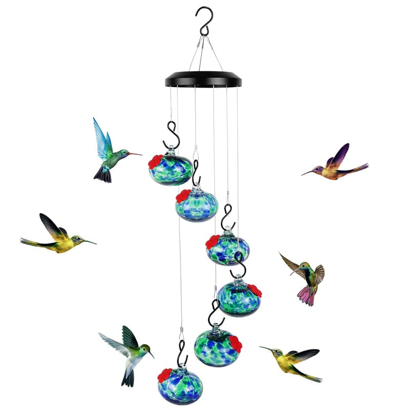 Charming Wind Chimes Hummingbird Feeders Garden Decor