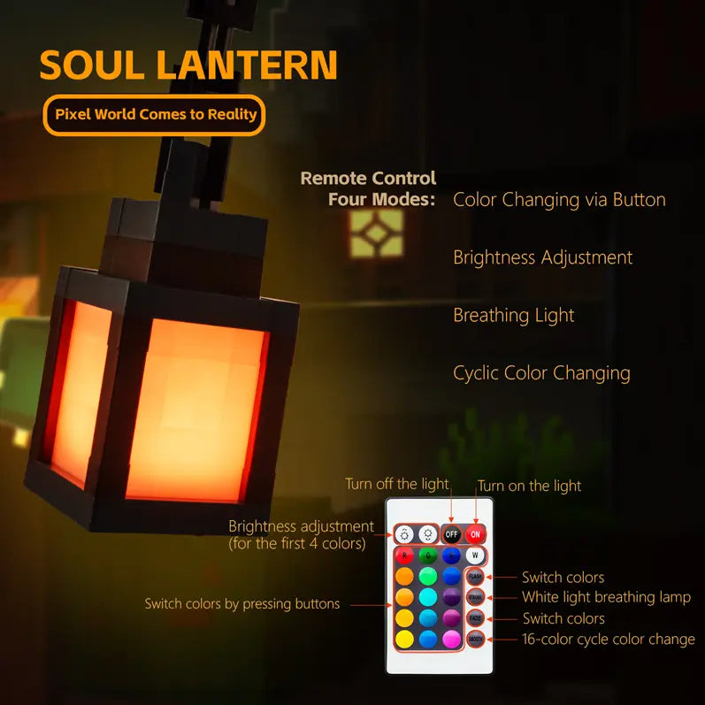 Funny Pixel Lantern Night Lamp