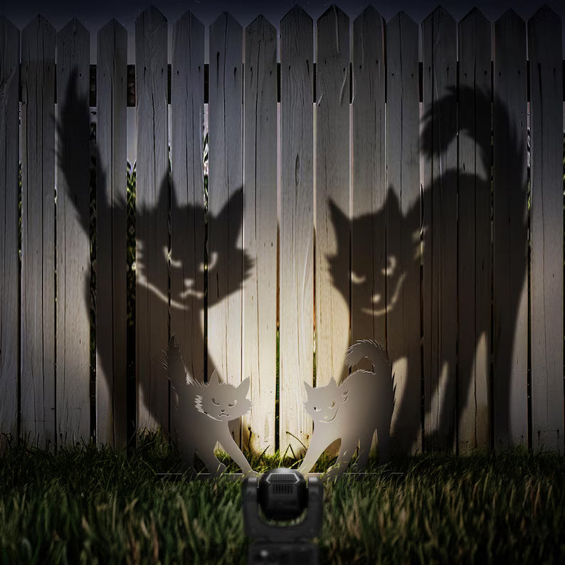 Black Cat Metal Yard Stake