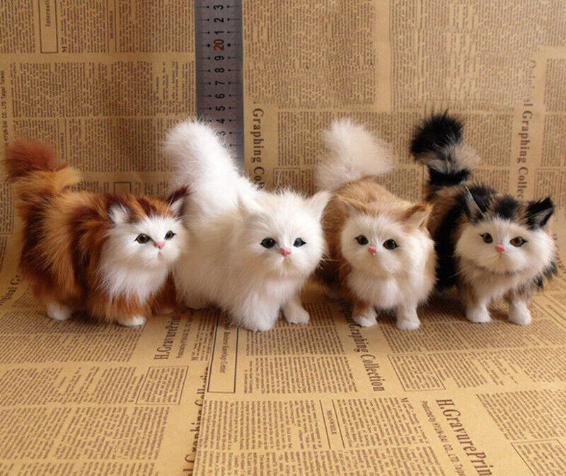 Fairy Garden Plush Animal Cut Cats