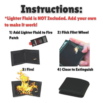 Magic Flame Prop That Doubles as a Real Wallet Holds Cash