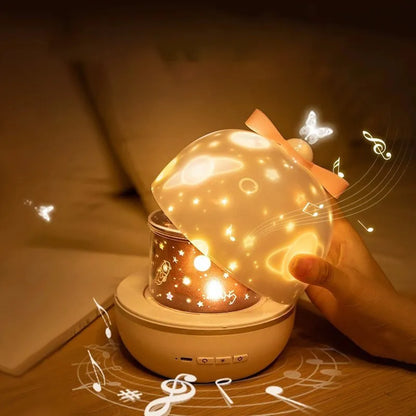 Pink and Cute Night Light Projector