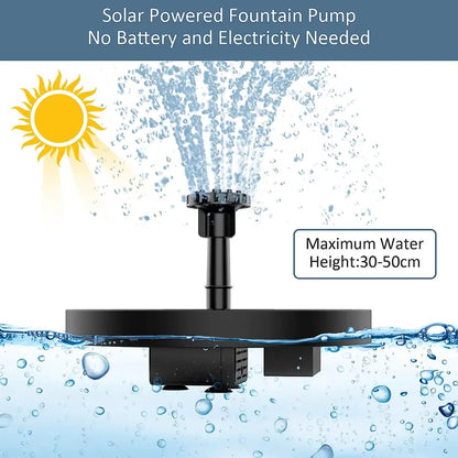 Small Solar Floating Fountain