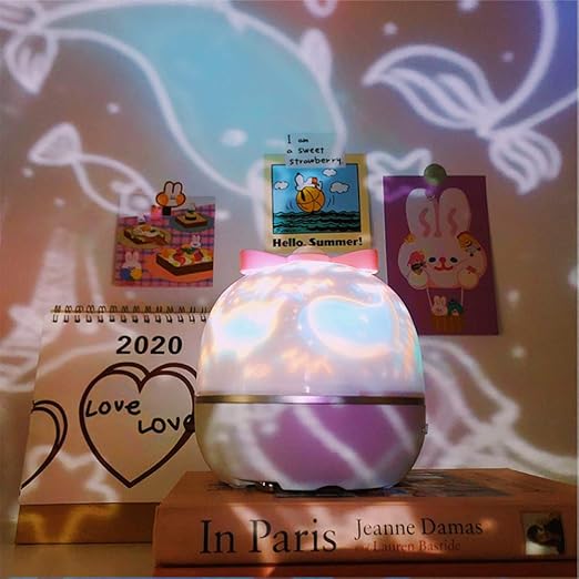 Pink and Cute Night Light Projector