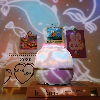 Pink and Cute Night Light Projector