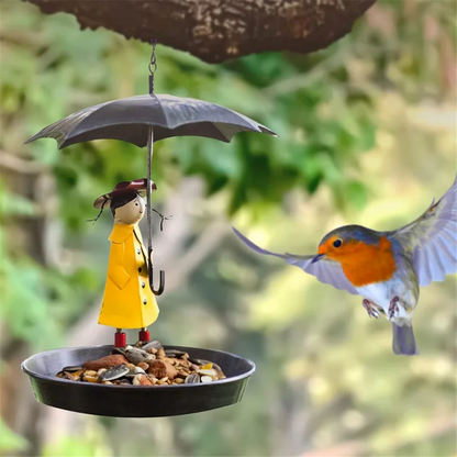 Metal Bird Feeder for Outside Hanging