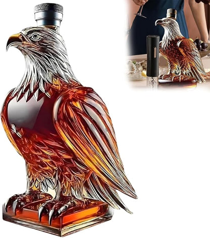 Unique Whiskey Eagle Glass Decanter