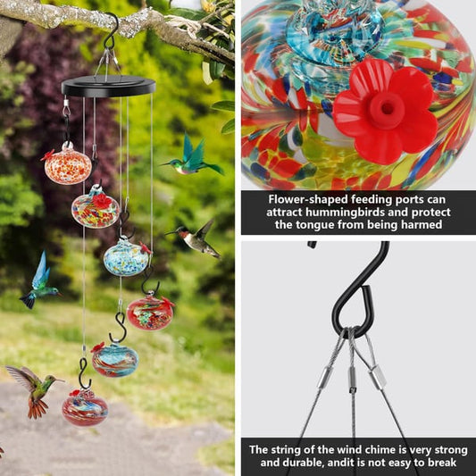 Charming Wind Chimes Hummingbird Feeders Garden Decor
